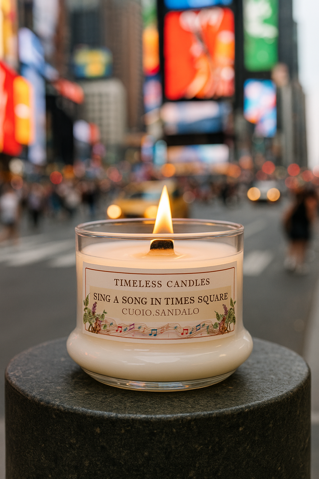 Sing a song in Times Square- Cuoio e Sandalo